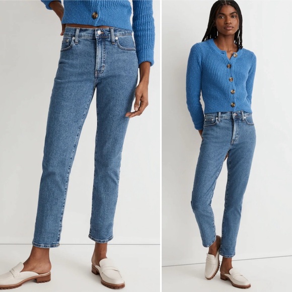 Madewell The Mid-Rise Perfect Vintage Jean in Knowland Wash Size 27 Mom Jeans - Picture 1 of 13